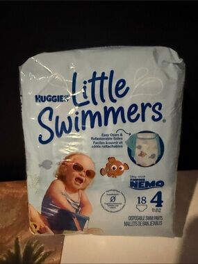 Huggies Little Swimmers Disposable Swim Pants - Light Blue (Size 4)